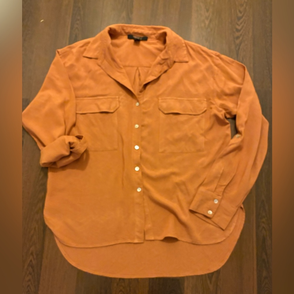 Forever 21 Rust Button-Up Shirt size large (Cart J-107)